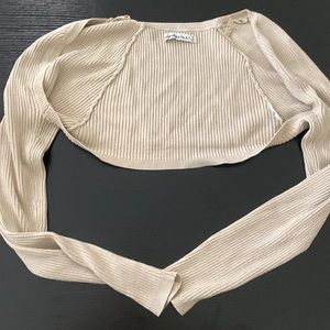 Abercrombie & Fitch Cream Ribbed Sweater